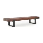 Duarte Solid Wood Bench Chairs & Benches Brown 11