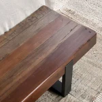 Duarte Solid Wood Bench Chairs & Benches Brown 17