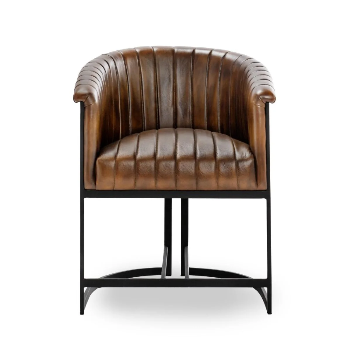 Seville Leather Dining Chair Chairs & Benches Brown 6