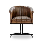 Seville Leather Dining Chair Chairs & Benches Brown 16