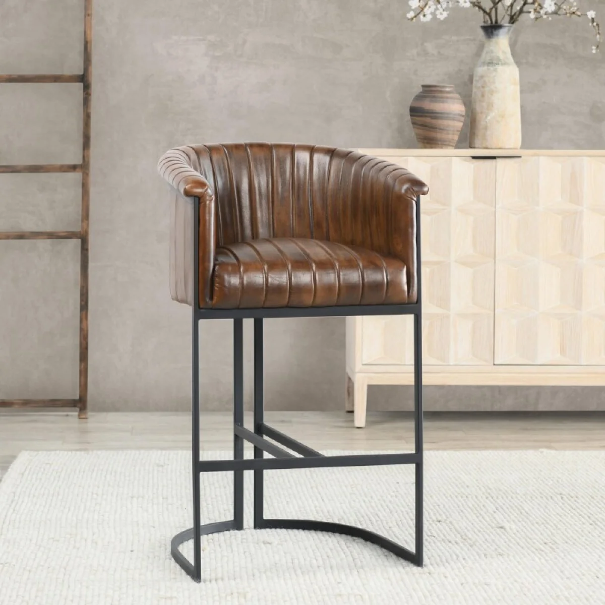 Seville Leather Counter Stool Barstools Barstools 12