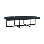 Calvin Leather Rectangle Ottoman Ottomans & Poufs black 6