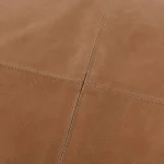 Calvin Leather Rectangle Stool Ottomans & Poufs Brown 16