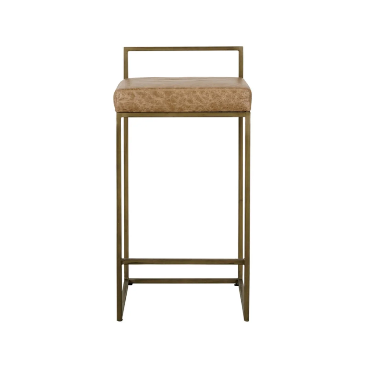 Belfort Leather Counter Stool – Chestnut Brown Barstools Barstools 6