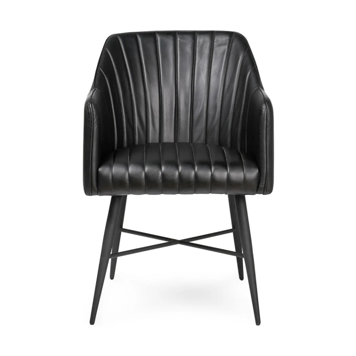 Leon Leather Dining Chair Chairs & Benches black 6