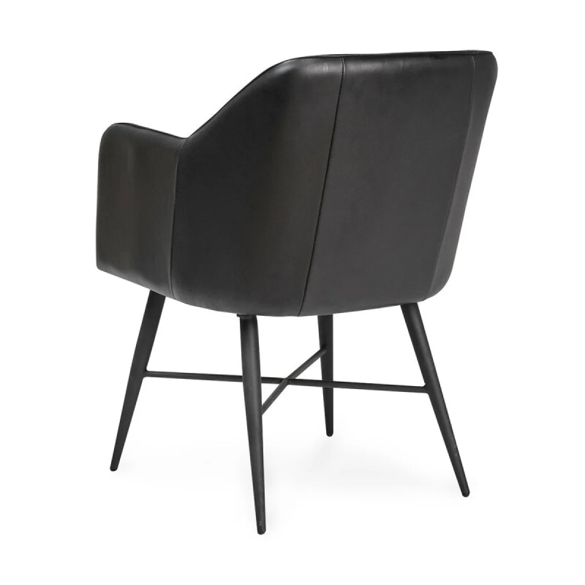 Leon Leather Dining Chair Chairs & Benches black 8