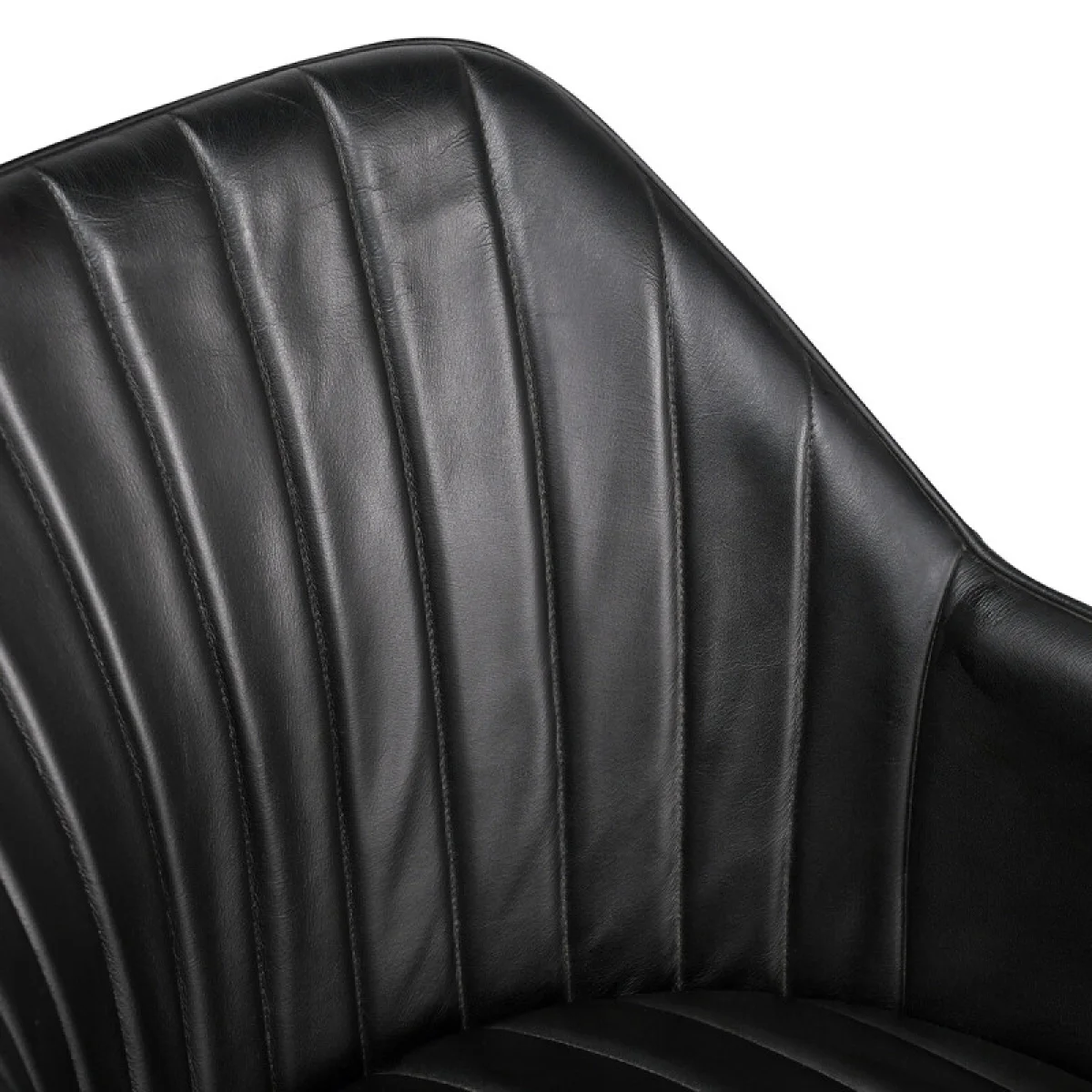 Leon Leather Dining Chair Chairs & Benches black 9