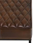 Bruno Leather Rectangle Stool Ottomans & Poufs Brown 13