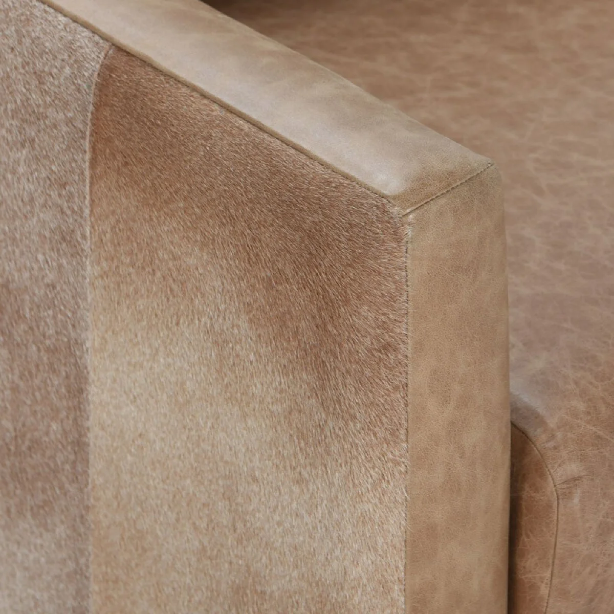 Lathe Leather/hide Accent Chair Chairs Brown 8