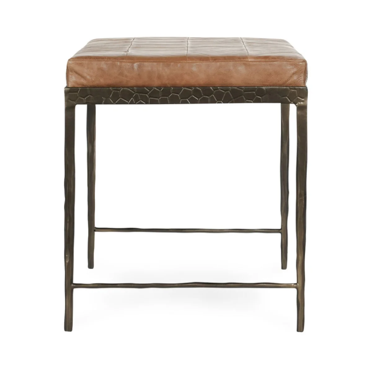 Malo Leather Bench – Chestnut Chairs & Benches Brown 7