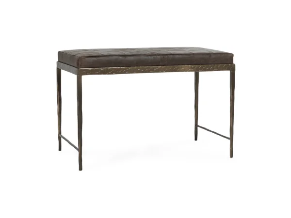 Malo Leather Bench – Cocoa Brown Chairs & Benches Brown