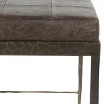 Malo Leather Bench - Cocoa Brown - Image 5