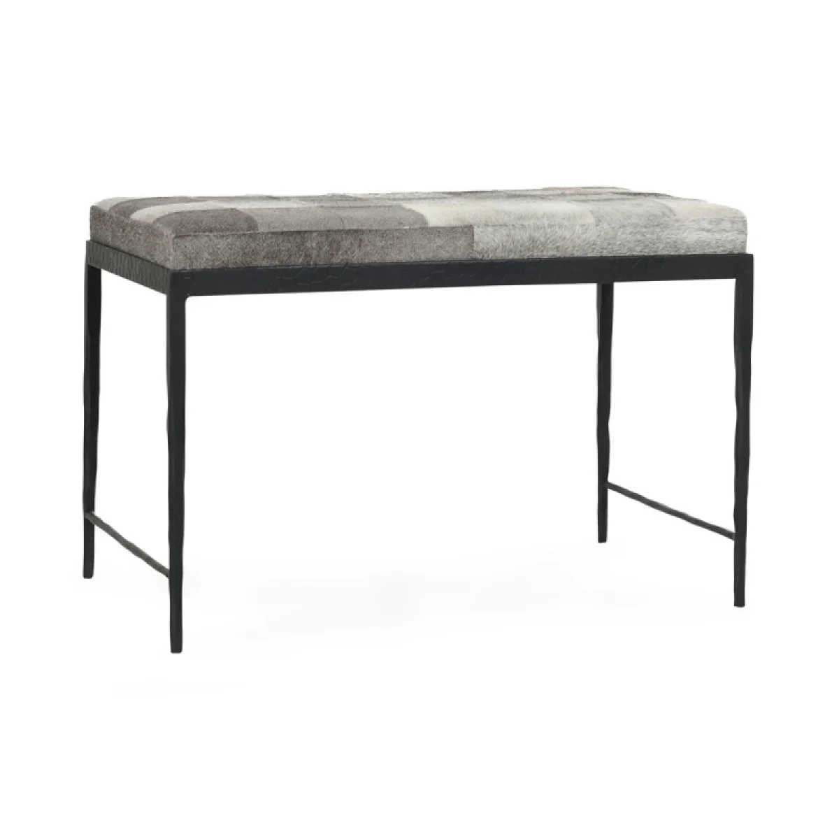 Achen Hide Bench – Sparrow Gray Chairs & Benches black 4