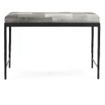 Achen Hide Bench – Sparrow Gray Chairs & Benches black 14