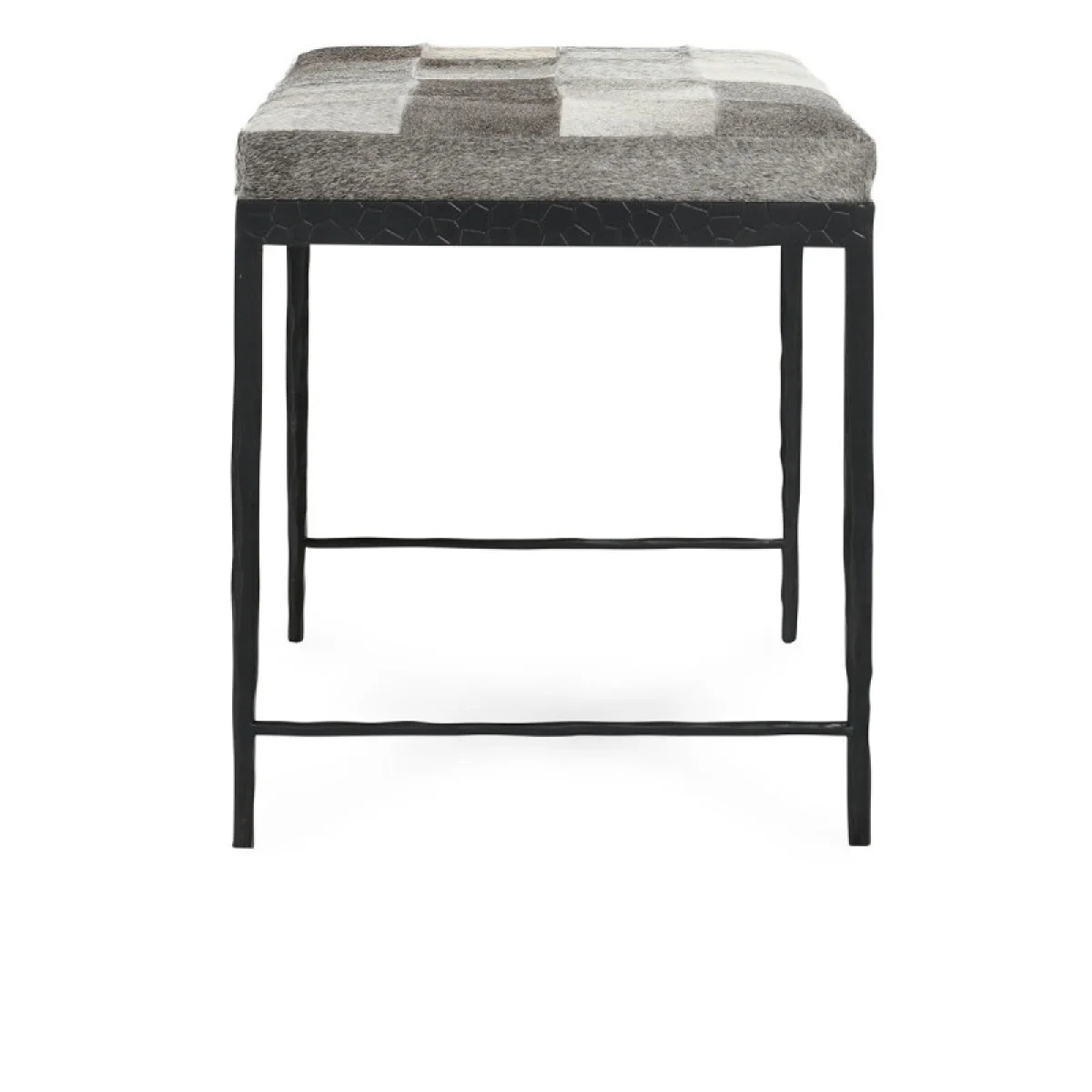 Achen Hide Bench – Sparrow Gray Chairs & Benches black 7