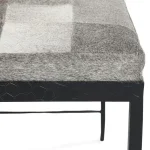 Achen Hide Bench – Sparrow Gray Chairs & Benches black 17