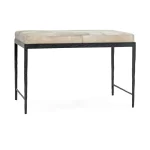 Achen Hide Bench – Ivory Chairs & Benches Chairs & Benches 12