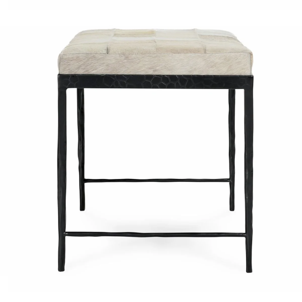 Achen Hide Bench – Ivory Chairs & Benches Chairs & Benches 7