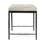 Achen Hide Bench – Ivory Chairs & Benches Chairs & Benches 15