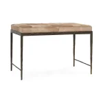 Achen Hide Bench Chairs & Benches Brown 12