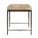Achen Hide Bench Chairs & Benches Brown 15
