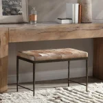 Achen Hide Bench Chairs & Benches Brown 19