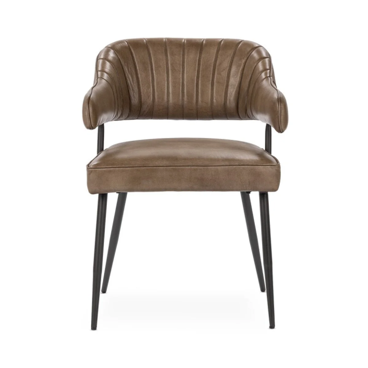 Ashford Leather Dining Chair Chairs & Benches Brown 6