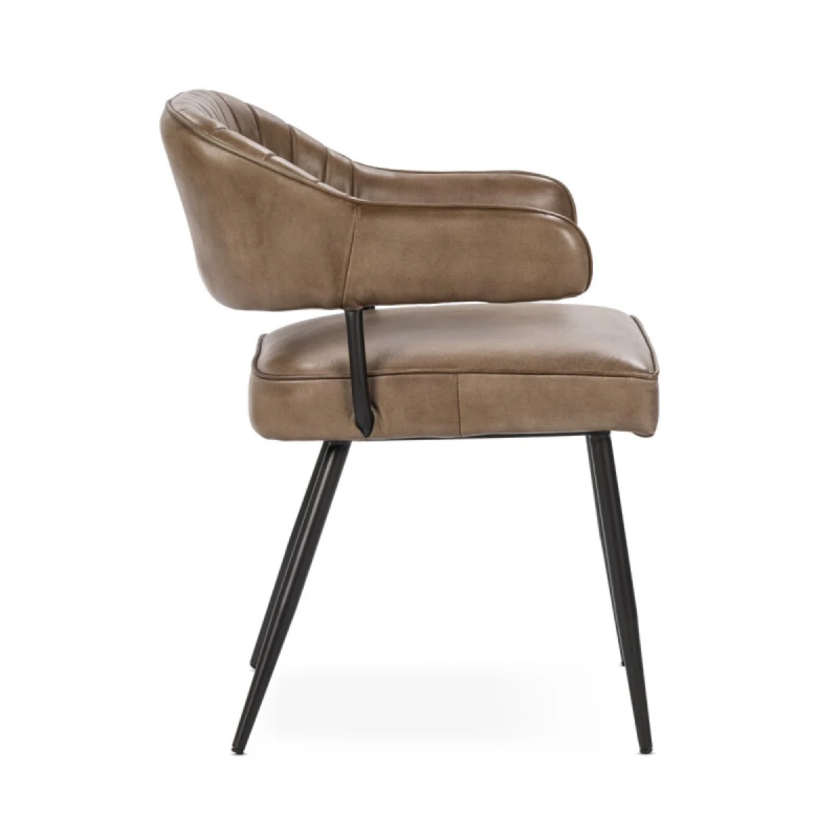 Ashford Leather Dining Chair Chairs & Benches Brown 7
