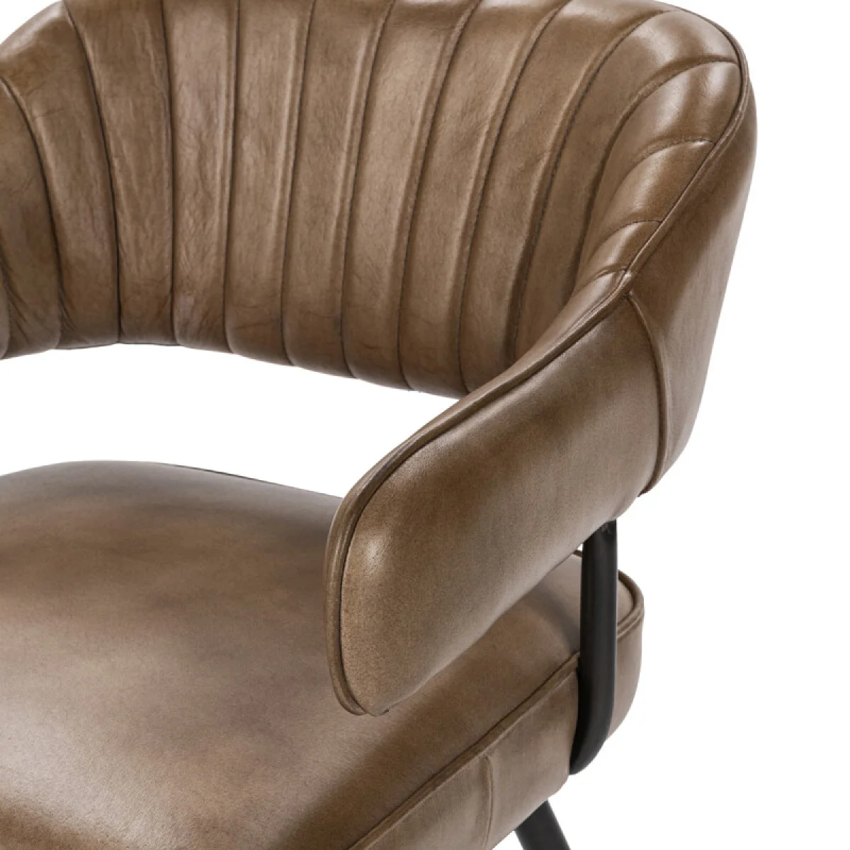 Ashford Leather Dining Chair Chairs & Benches Brown 9