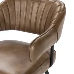 Ashford Leather Dining Chair Chairs & Benches Brown 17