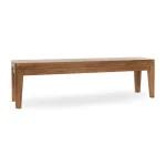 Arno Solid Wood Bench Chairs & Benches Amber Brown 12