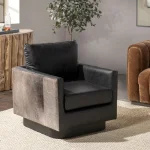 Lathe Hide Accent Chair - Rustic Shadow - Image 9