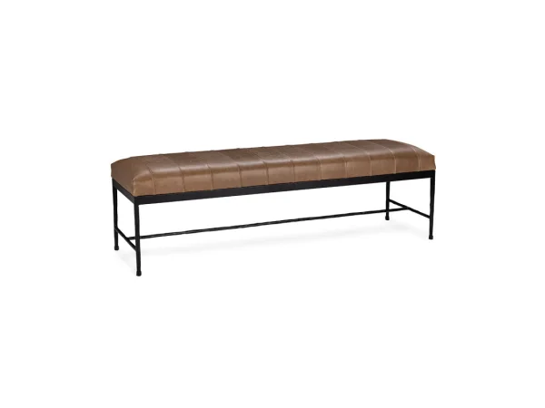 Madeleine Leather Bench Chairs & Benches Brown