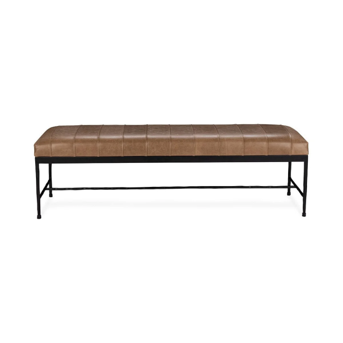 Madeleine Leather Bench Chairs & Benches Brown 6
