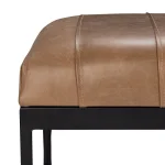 Madeleine Leather Bench Chairs & Benches Brown 16