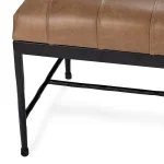 Madeleine Leather Bench Chairs & Benches Brown 17