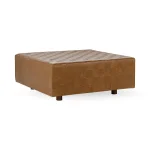 Aristo Leather Square Ottoman