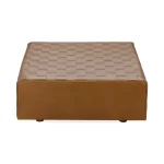 Aristo Leather Square Ottoman - Image 4