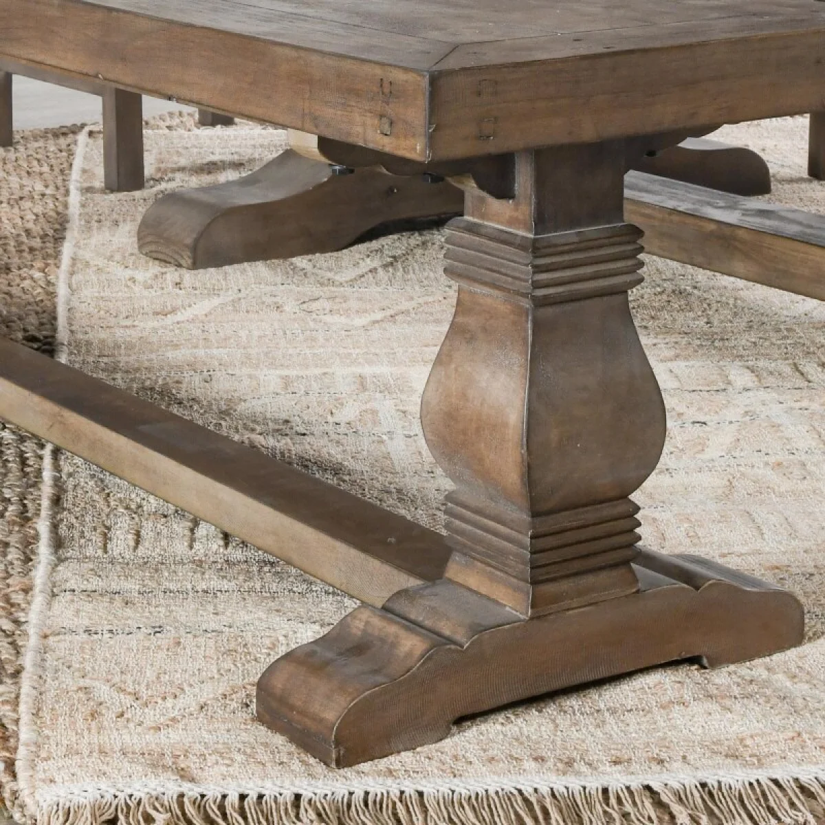 Caleb Solid Wood Bench Chairs & Benches Brown 10