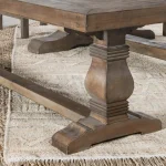 Caleb Solid Wood Bench Chairs & Benches Brown 20