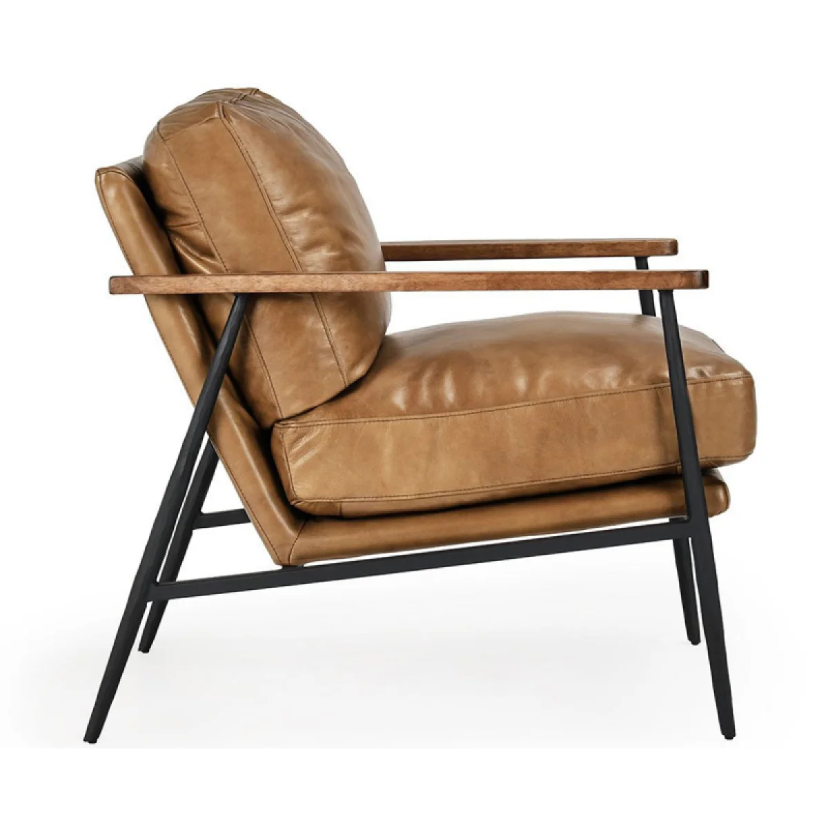 Christopher Leather Club Chair Chairs Adobe Tan 7