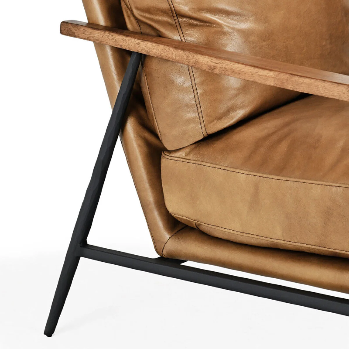 Christopher Leather Club Chair Chairs Adobe Tan 8