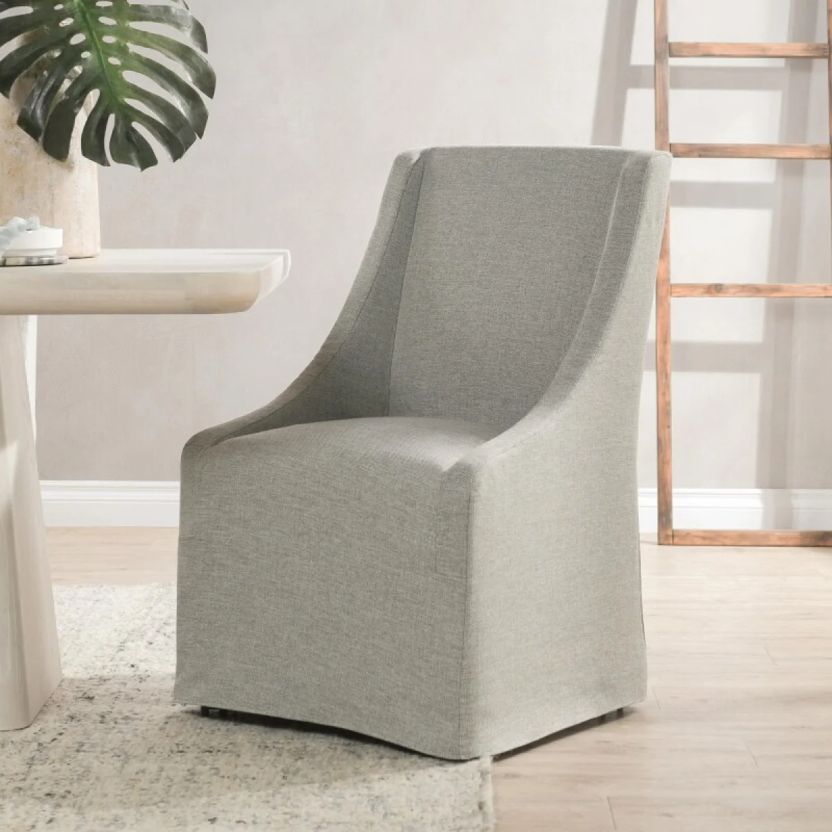 Warwick Upholstered Rolling Dining Chair Chairs & Benches Chairs & Benches 10