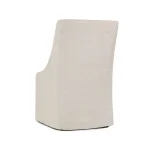 Warwick Upholstered Rolling Dining Chair - Oatmeal - Image 5