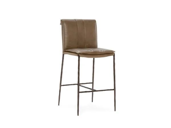 Mayer Leather Counter Stool Barstools Adobe Tan 4