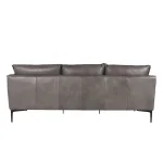 Abigail Leather Sofa – Pewter Gray Sofas Classic Home 16