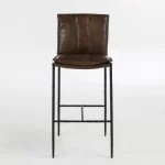 Mayer Leather Bar Stool - Truffle Brown - Image 3