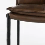 Mayer Leather Bar Stool - Truffle Brown - Image 6