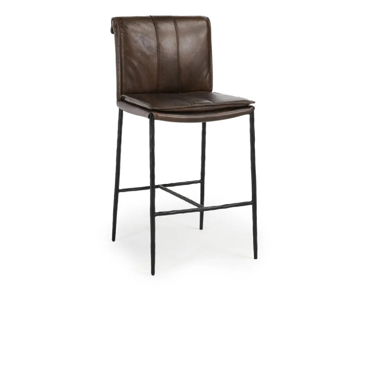 Mayer Leather Counter Stool – Truffle Brown Barstools Barstools 4