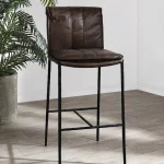 Mayer Leather Counter Stool – Truffle Brown Barstools Barstools 16